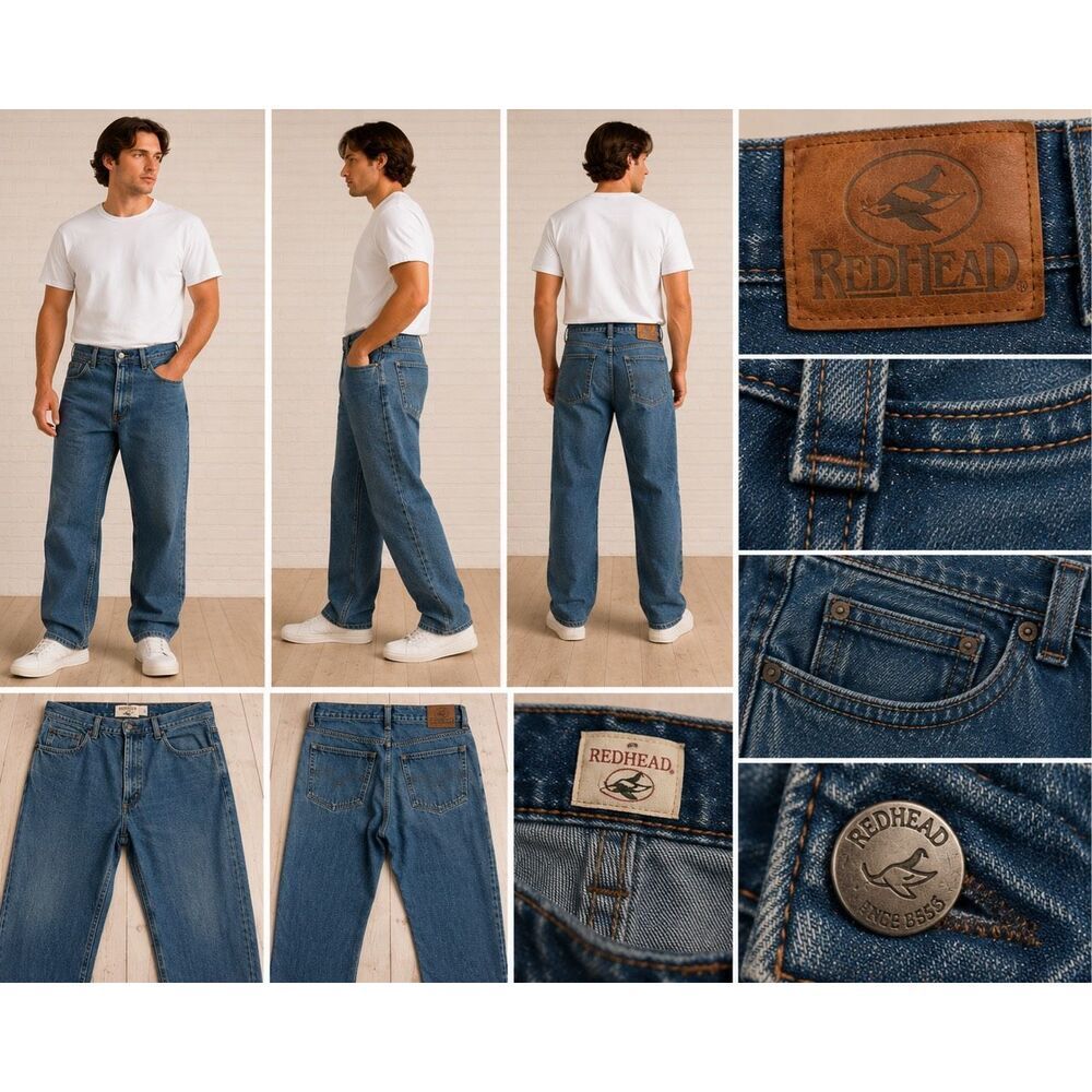 RedHead Men’s Jeans Size 36x32 Relaxed Fit Straight Leg Denim Pants